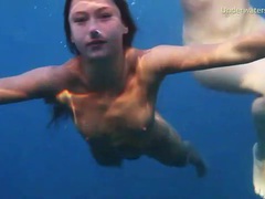 KiloTop presents: See lean naked bodies underwater in ocean