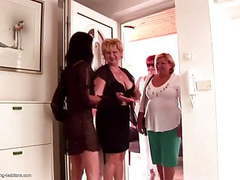 KiloTop presents: Insane lesbian group sex with matures and strapons