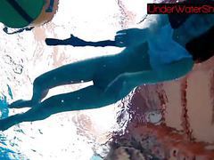 KiloTop presents: Perfect shaved teen in the pool
