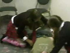 KiloTop presents: Cfnm one teacher lady two girls and one man