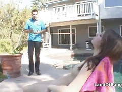 KiloTop presents: Sunbathing teen fucked by not step dad