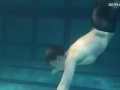 KiloTop presents: Sporty girl in black pantyhose swims erotically