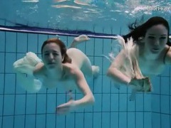 KiloTop presents: Nearly naked girls go swimming in the pool
