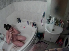 KiloTop presents: Curvy naked girl takes a sexy shower