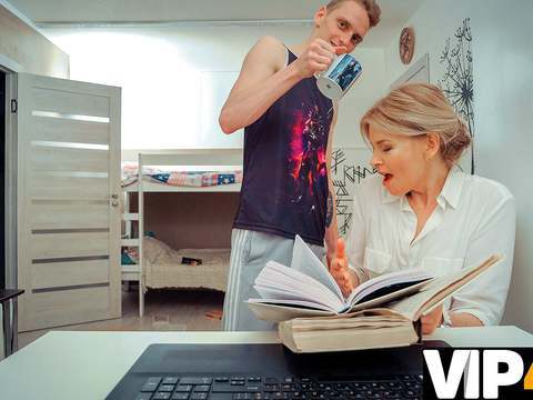 KiloTop presents: Tutor4k. dude uses dirty ideas and finally fucks sexy literature teacher