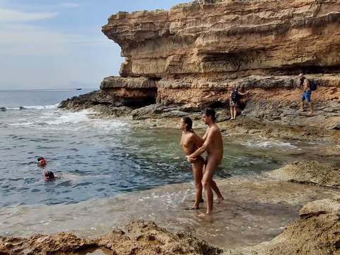 KiloTop presents: Divers watching us fuck at the beach give us some help