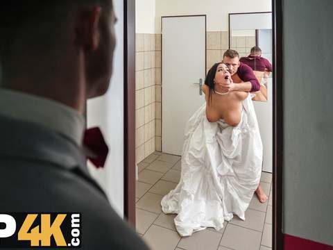 KiloTop presents: Vip4k. wife gets her hairy vagina licked and penetrates in the wc