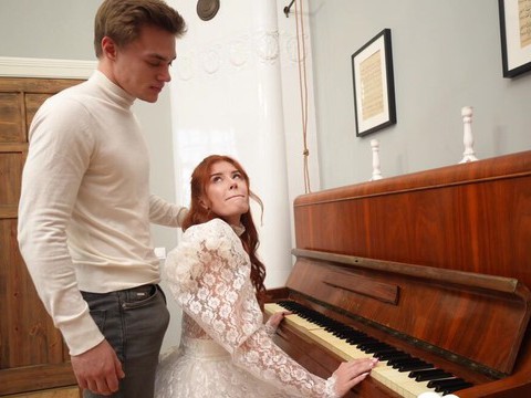 KiloTop presents: Redhead pianist goes nuts for my hard dick after practice