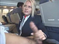 KiloTop presents: Stewardess sucking cock on a plane