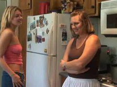 KiloTop presents: Young lesbian convinces a milf to have sex