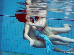 KiloTop presents: Girls in elegant dresses swimming underwater