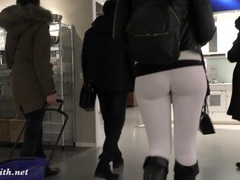 KiloTop presents: Jeny smith  camel toe white leggings