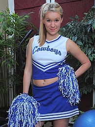 KiloTop presents: Cheerleader Kristi Kay drops pompoms and gets naked