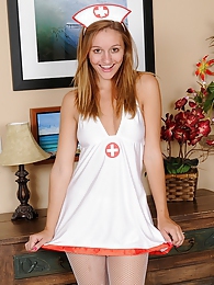 KiloTop presents: Slutty and horny teen nurse Chandler Fay strips naked