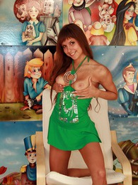 KiloTop presents: Brunette beauty inserting a dildo into her soaked snatch