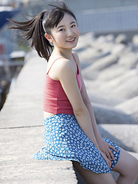 KiloTop presents: Asian teen Chisaki Morito demonstrates her tiny tits and demonstrates her exposed body outdoors